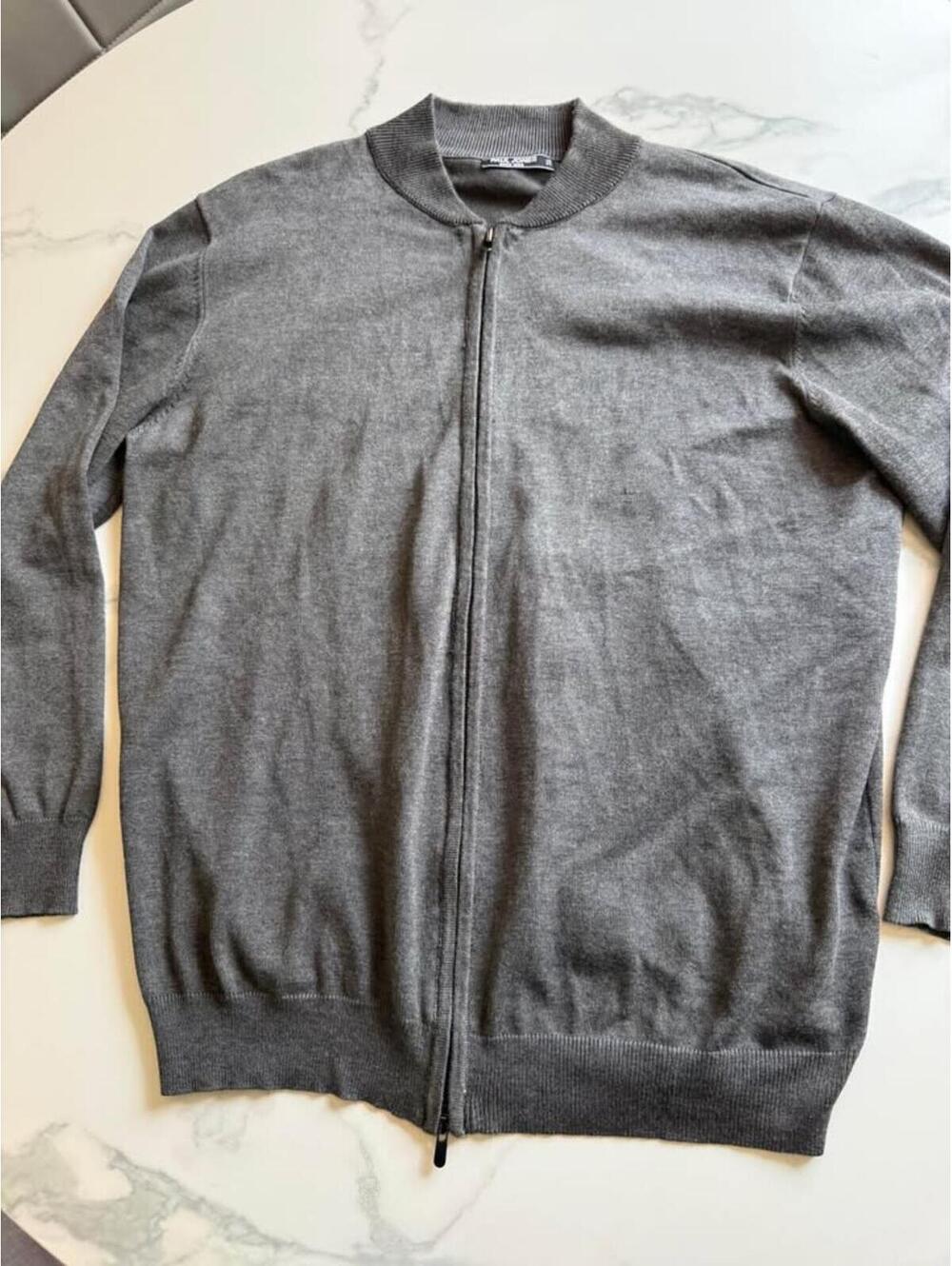 Paul Jones gray full-zip cardigan XL